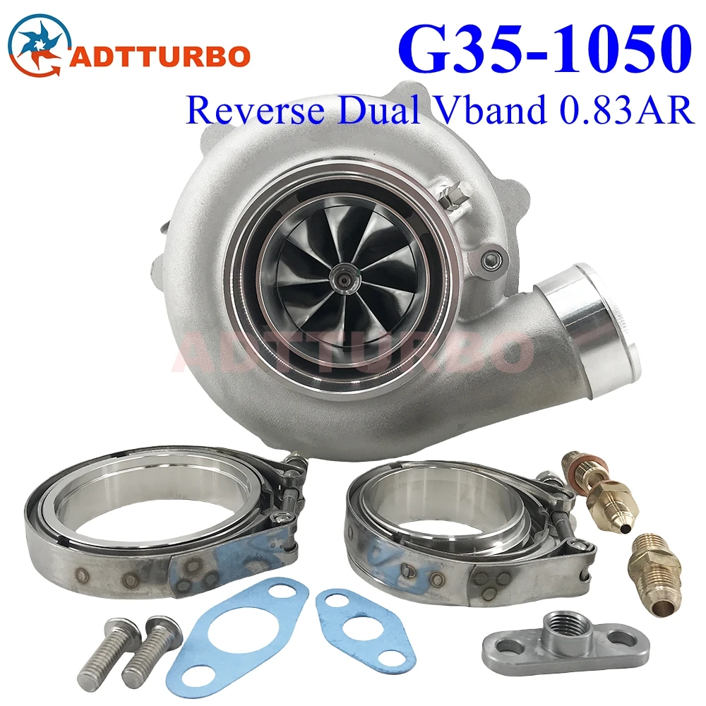 G35-1050 G-SERIES Обратная турбина G35 1050 68 мм Performance 880707 -5005С -5006S 0 83AR Dual V-Band 700-1050 HP 2.0L-5