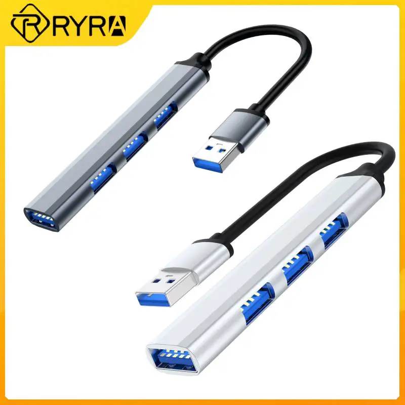 

Высокоскоростной 4-портовый USB 3,0 разветвитель RYRA, Тип C, 5 Гбит/с, для ПК, компьютерные аксессуары, многопортовый концентратор, 4 USB 3,0, порта s