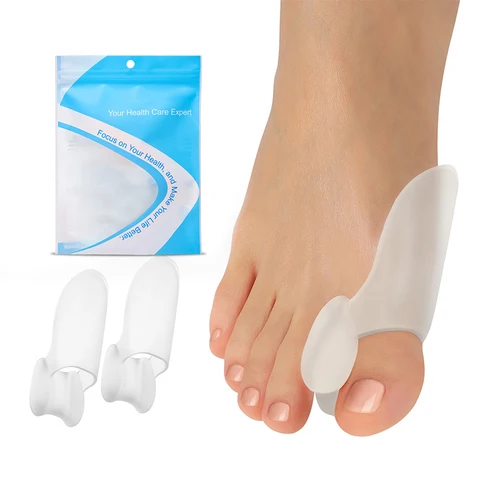 1 пара, силиконовый разделитель для большого пальца ноги при вальгусной деформации