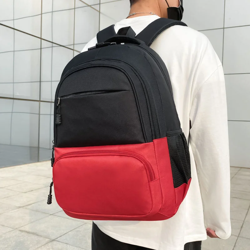 

Nylon Male Backpack Waterproof School Bags for Teenager Backpack High Quality Men Notebook Computer Bags Patchwork