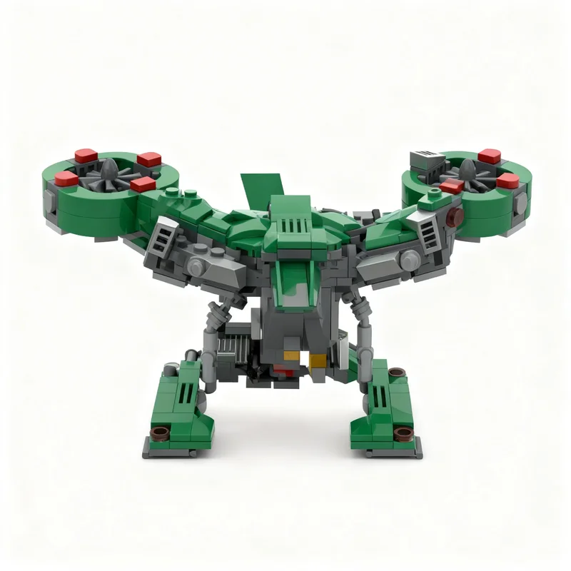 Фото 512 деталей MOC, модель Halo Hornet, строительные блоки, архитектурный конструктор, рождественский подарок, игрушка, DIY, образовательный набор, идея для 3D-поделок, художественная коллекция. №4