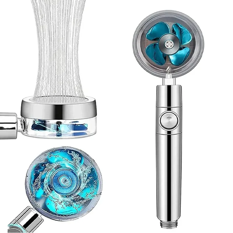 Аксессуары для ванной комнаты вращающаяся на 360 ° душевая головка турбо душевые