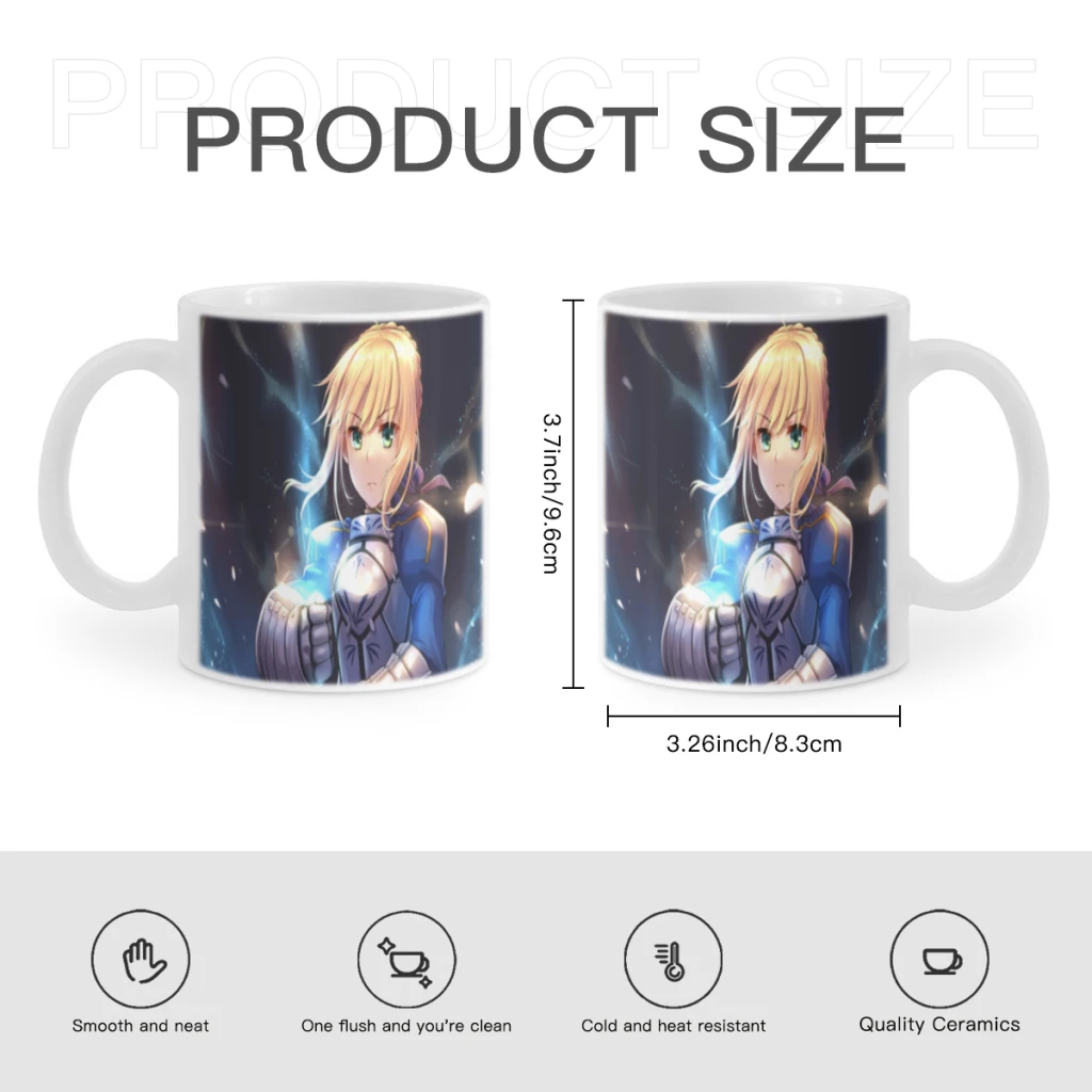F-Fate Zero Stay Night кофейная кружка 11 унций забавный керамический кофе чай какао чашка с