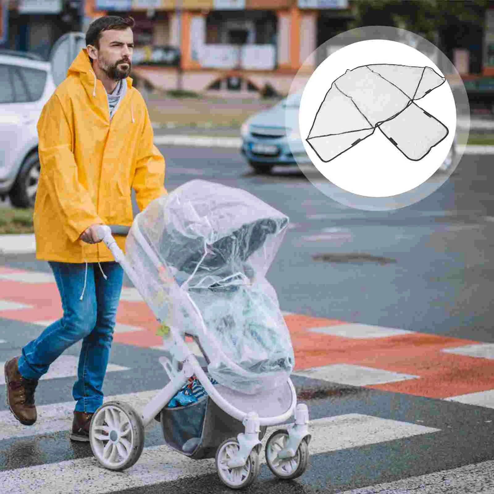 

Двойная коляска пылезащитный чехол Защита от дождя универсальная детская тележка для близнецов