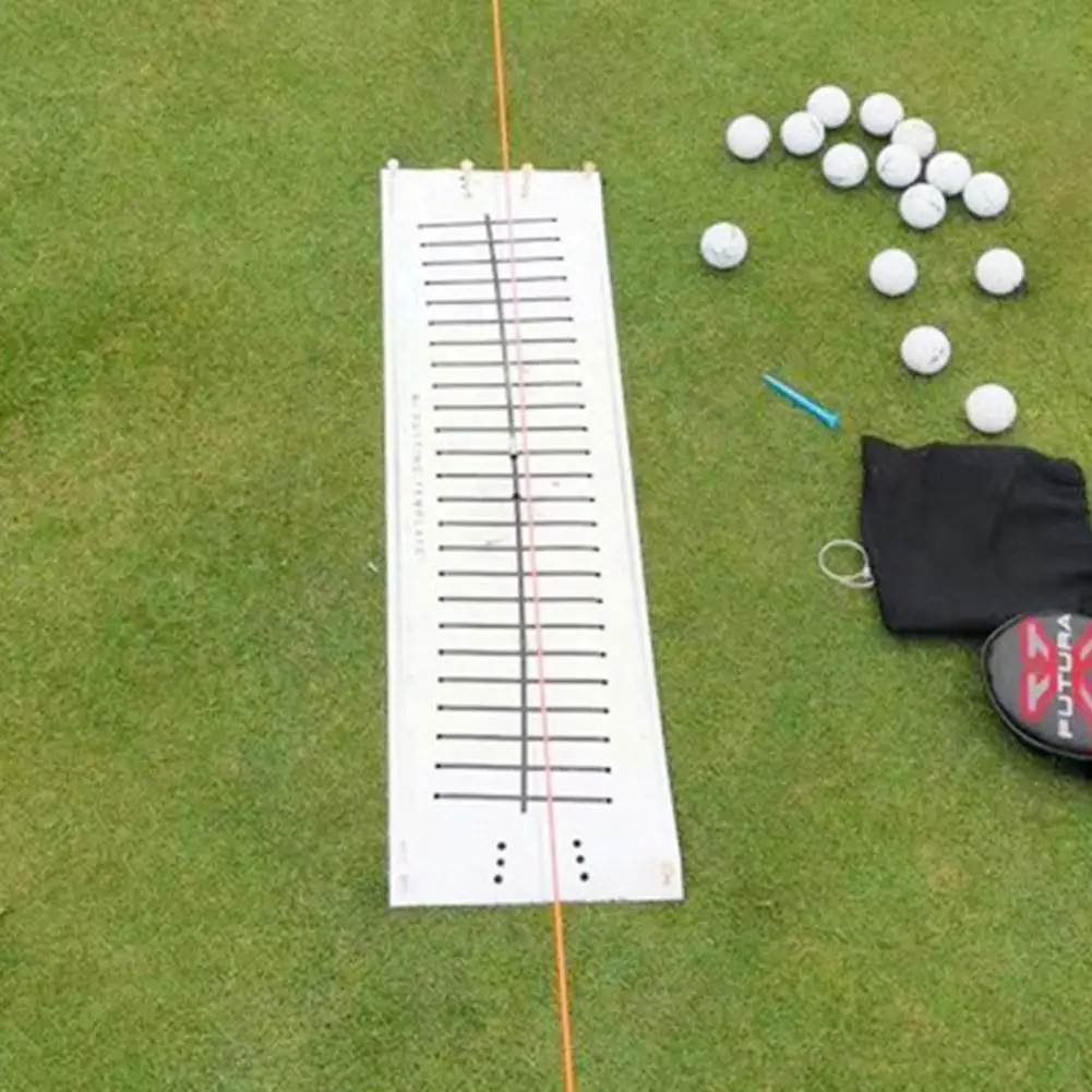 

Golf Putter Putting Mat Trainer Indoor Green Pad Equipment Aiming Line Golf Blanket paper Putter track Training Hitting Kit S8R6