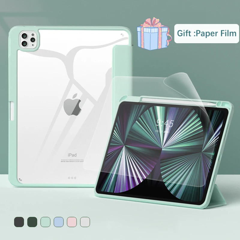 

For apple Pencil Cases ipad Air 4 case 2020 For ipad Pro 11 case 2021 Mini 6 iPad case 10.2 9th Generation case 7th 8th Cover