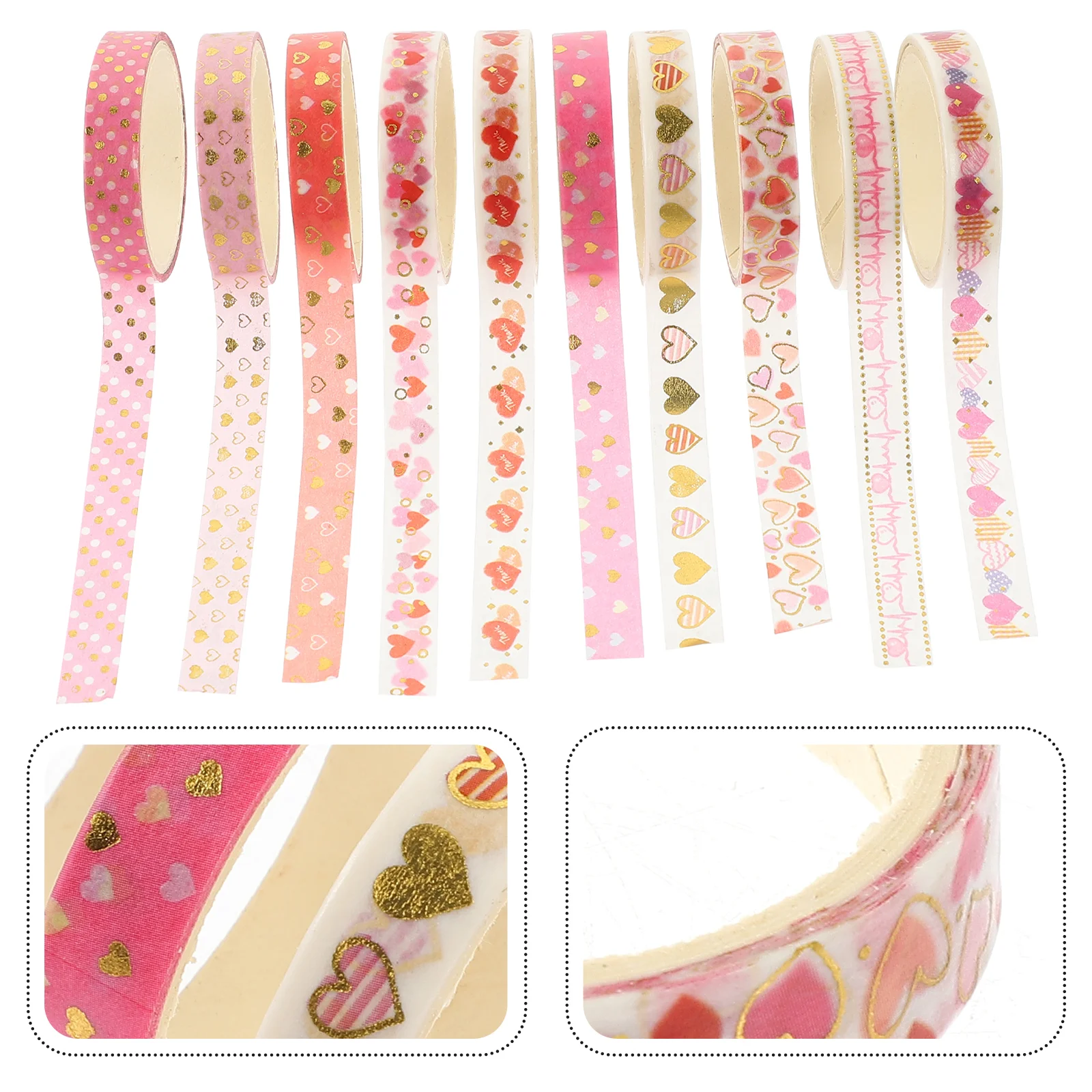 

Лента Washi, ленты для рукоделия, наклейка для руководства, декоративные бумажные украшения в форме сердца, канцелярские принадлежности