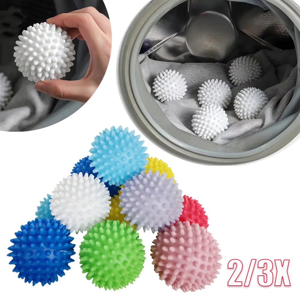 

1/2/3pcs Magic Laundry Ball Reusable PVC Solid Cleaning Ball Household Cleaning Washing Machine Clothes Softener Cleaning Tools