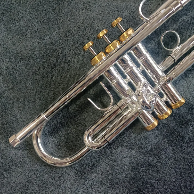 TOP Stradivarius LT180GS-72 Серебряная труба для труб плоский инструмент латунные структуры