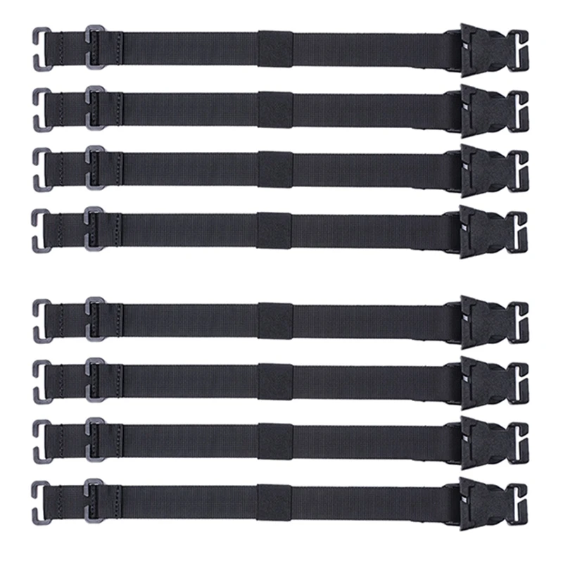 

8Pcs Molle Straps Backpack Vest Adapter Belts For Outdoor Sports Climbing Hiking Hunting Bags Chest Straps A