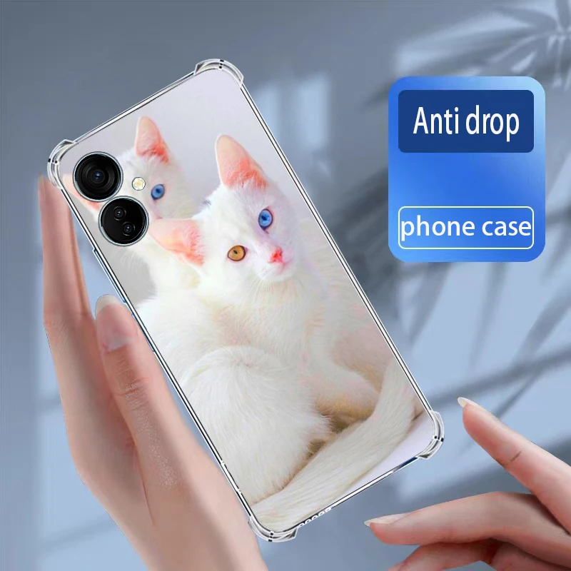 Чехлы Tecno Spark 9T/Spark 9 Pro мягкий силиконовый прозрачный чехол для телефона из ТПУ