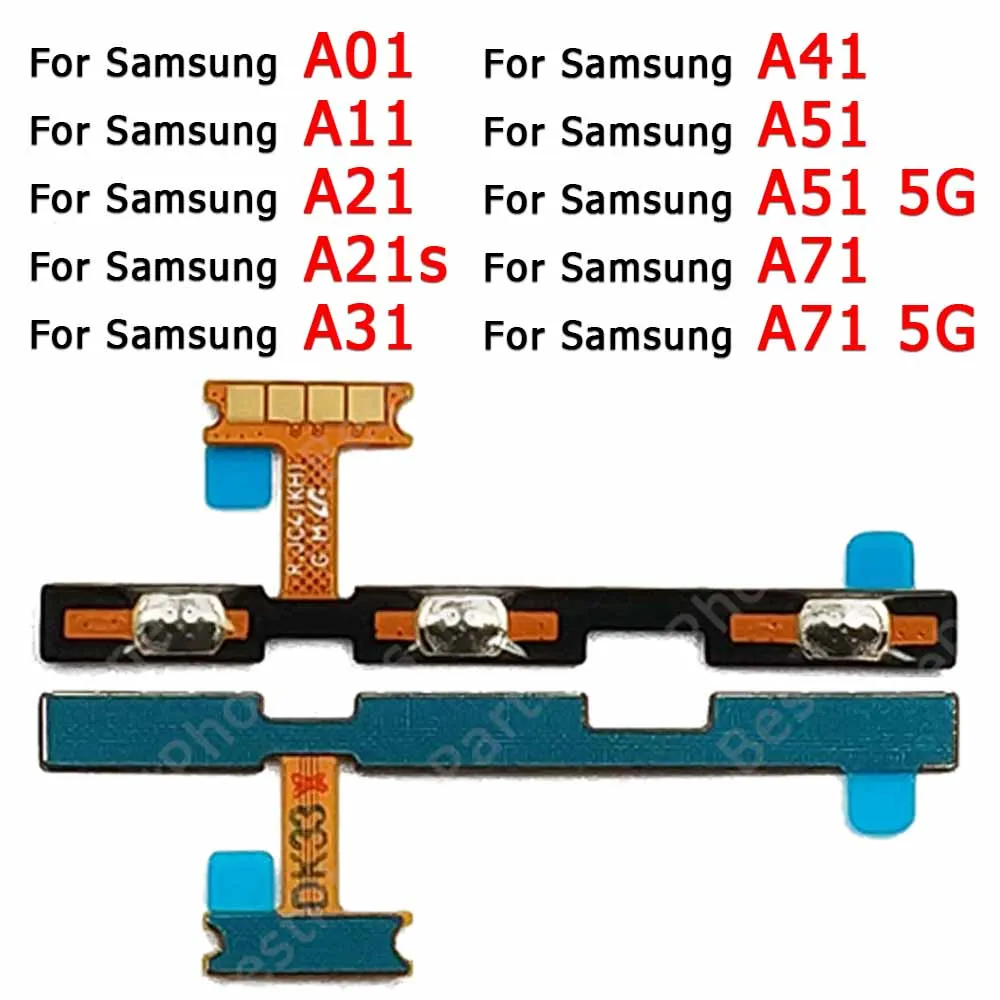 

Power On Off Volume Original Mute Flex Cable For Samsung Galaxy A01 Core A11 A21 A21s A31 A41 A51 A71 5G Spare Parts