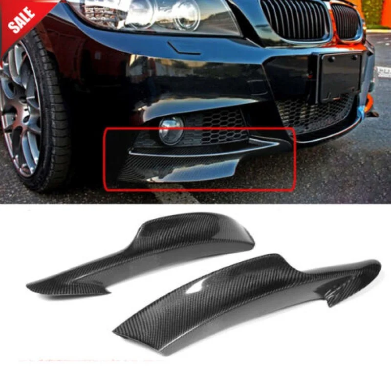 

For BMW 3 Series E90 325i LCI M-Sport 09-12 Carbon Fiber Front Bumper Splitters