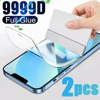 2pcs full cover hydrogel film on the for iphone 13 12 13 for iphone x xs xr xs max 6 7 8 plus 11 12 13 pro max screen protector
