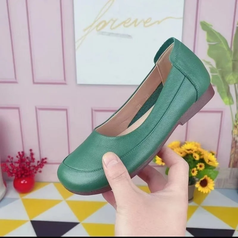 

Shallow mouth mother shoes soft bottom women's shoes 2022 spring and summer new flat shoes slip-on loafers women's shoes