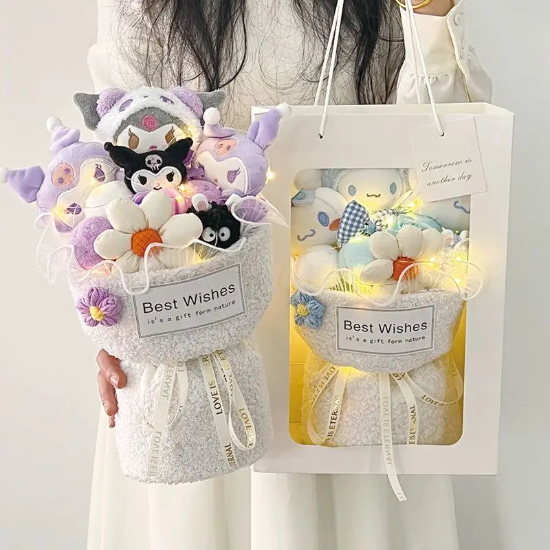 

Милая аниме Sanrio Cinnamoroll My Melody Kuromi мультяшная модель милая плюшевая кукла игрушка подарок на день Святого Валентина