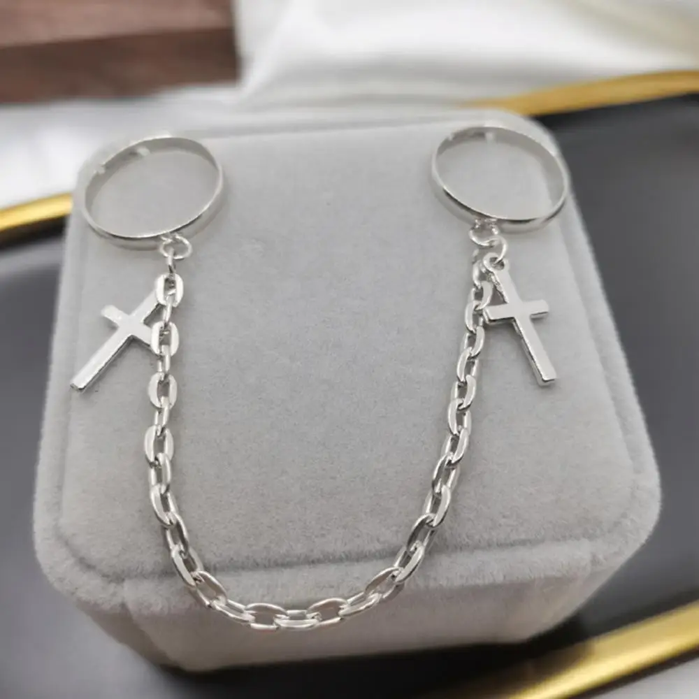 

Unisex Fashion Adjustable Conjoined Slave Chain Joint Knuckle Ring Jewelry Gift Fashion Jewelry Rings