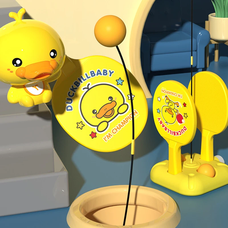 Детский тренировочный тренажер для настольного тенниса, уличные спортивные игры, тренировочная машина, эластичные тренировочные игрушки для детей и взрослых в помещении