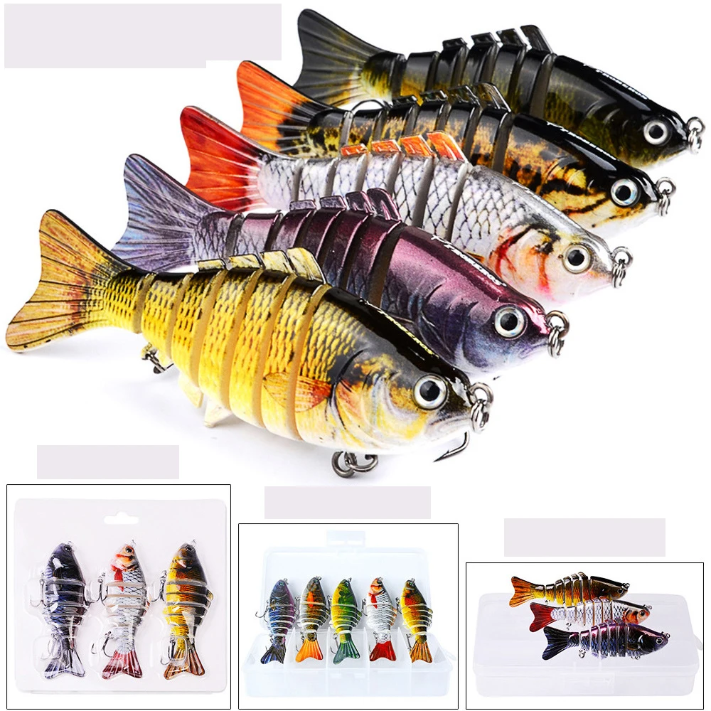 

10cm /15.G Pike Wobblers for Fishing Artificial Bait Hard Multi Jointed Swimbait Crankbait Lifelike Fishing Lure Tackle