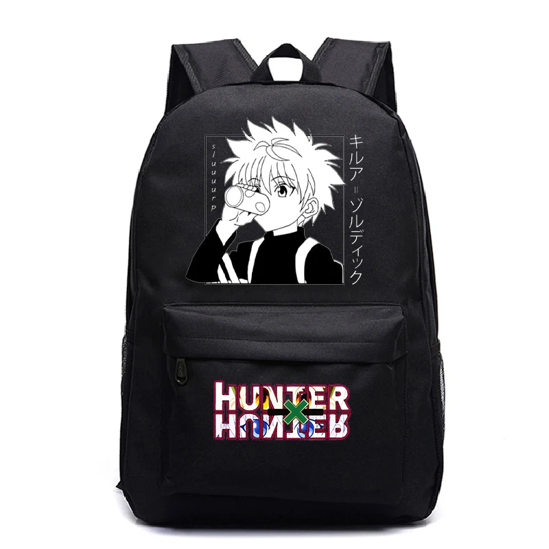 

Boys Girls Hunter X Hunter Backpacks Kids Cartoon Canvas Knapsack Children Anime Print Rucksack Mochila Students School Bags