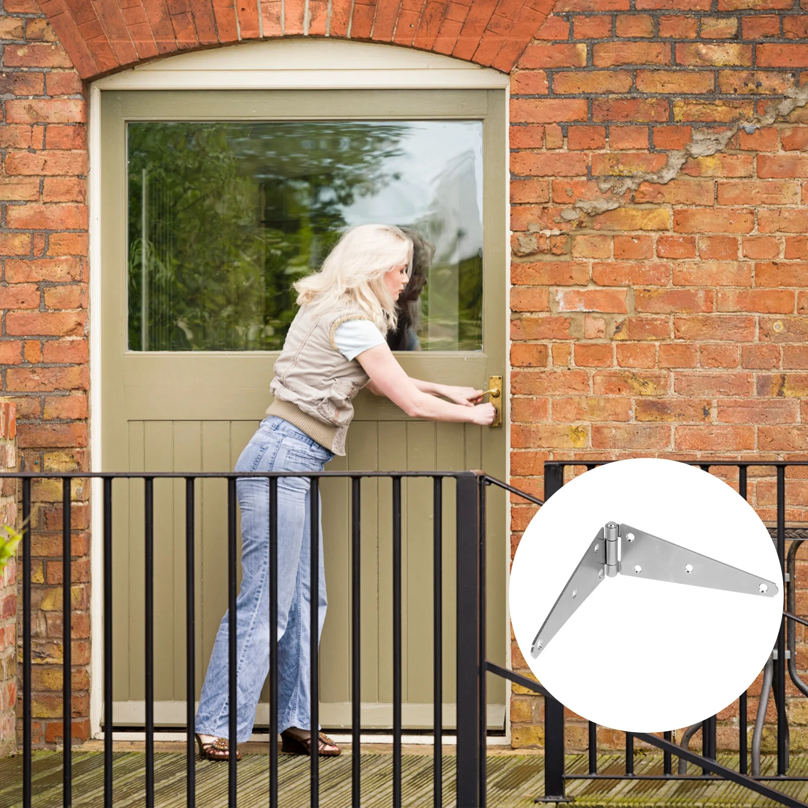 2 шт. дверные петли барьерный забор деревянная фурнитура для ворот уличные