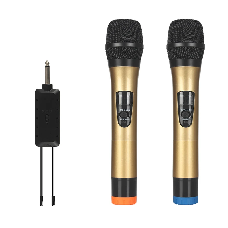 

E8 Wireless Microphone 2 Channels UHF Professional Handheld Mic Micphone Micro Phone For Karaoke Meeting 50 Meters Sing Song KTV