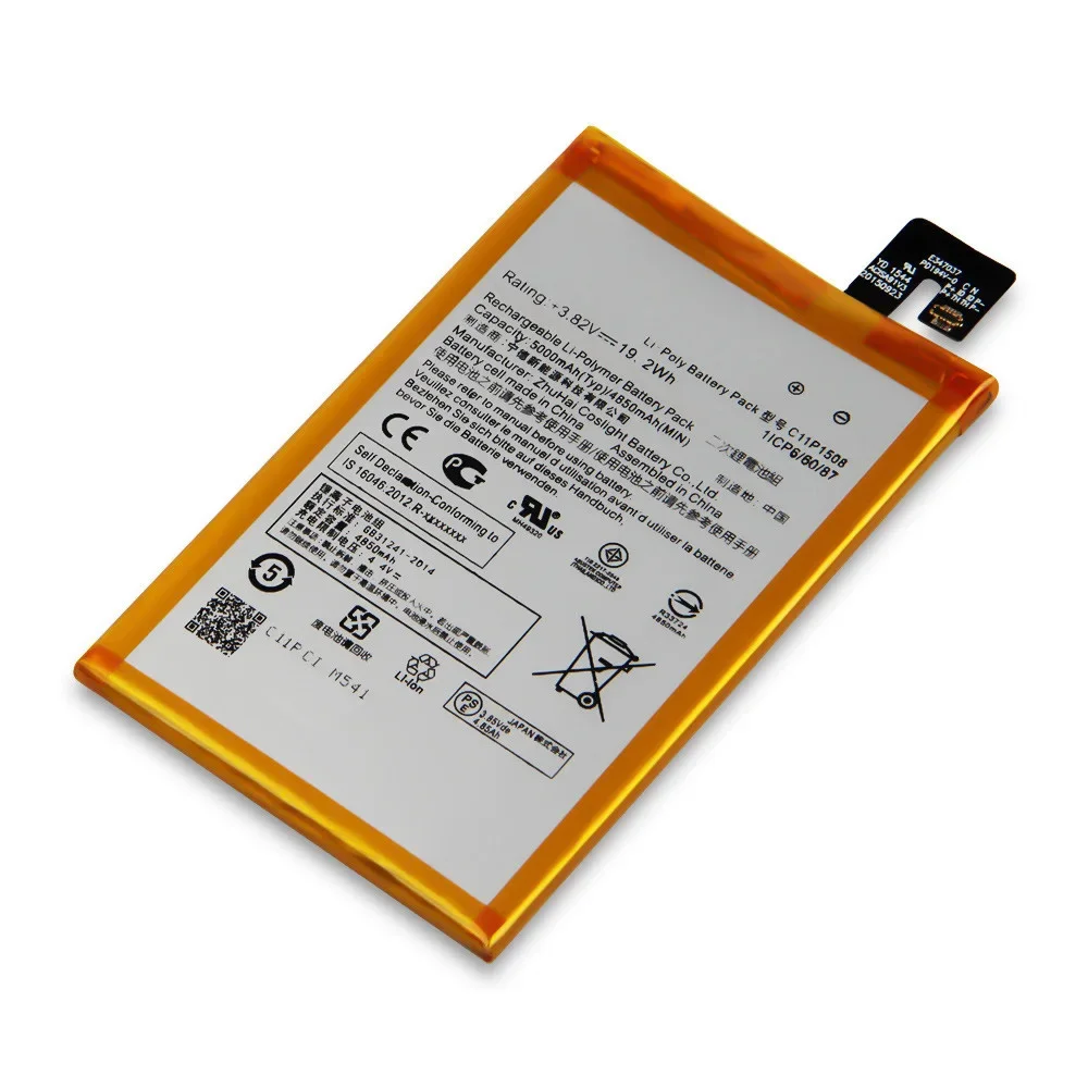 Фото Сменный аккумулятор C11P1508 для ASUS Zenfone max 5000Z C550KL ZC550KL Z010AD Z010DD Z010D Z010DA 5000 мАч аккумулятор для телефона №5
