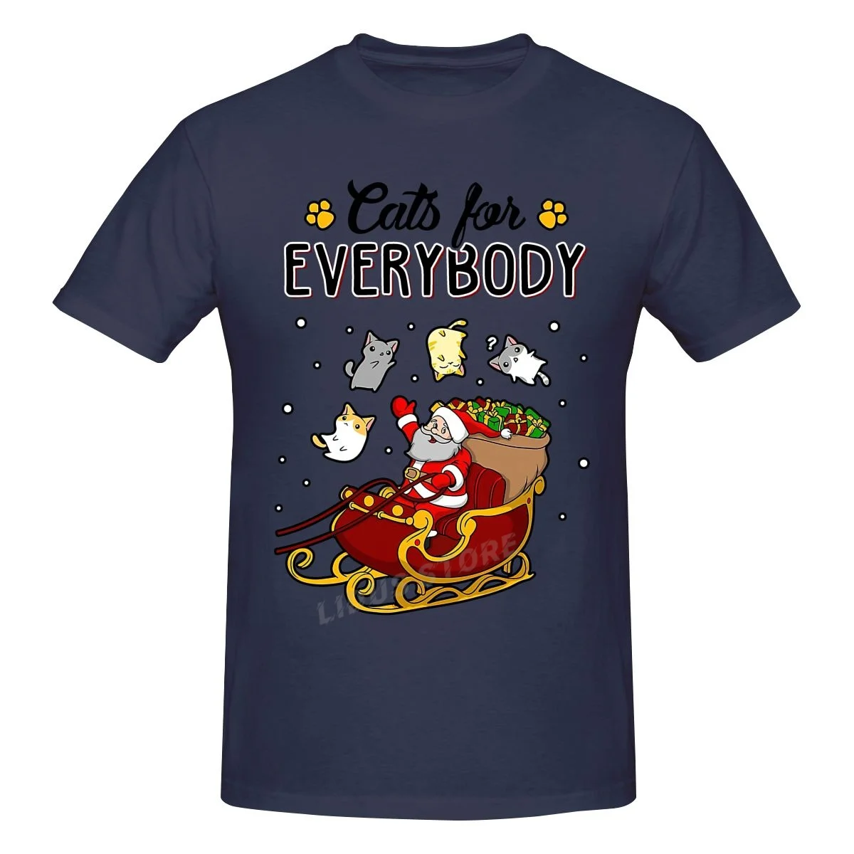 

Cats For Everybody Funny Ugly Christmas T Shirt Clothing Graphics Tshirt Short Sleeve Sweatshirt undershirt Unisex T-shirt Tee