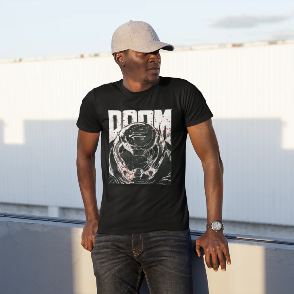 Doom вечный Судный убийца мужские футболки парень Дум доом какодемона новинка