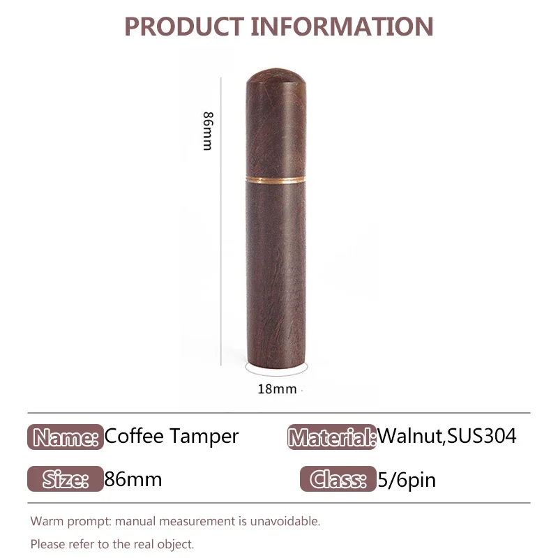 Темпер для кофе эспрессо из нержавеющей стали с плоским основанием мешалка