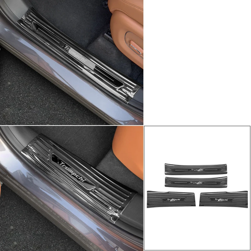 

Для Trumpchi GAC S7 автомобильный Стайлинг дверной порог задняя защитная пластина приветственная педаль край двери аксессуары из нержавеющей стали