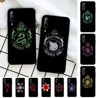 yinuoda seven deadly sins phone case for huawei honor 10 i 8x c 5a 20 9 10 30 lite pro voew 10 20 v30