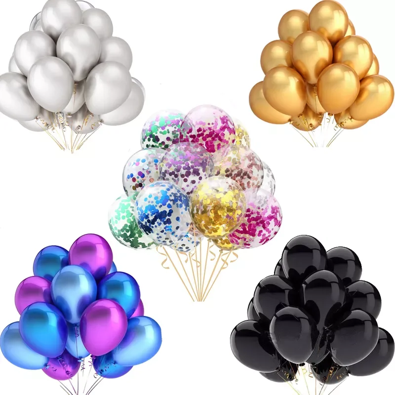 

10/20/30pcs New Glossy Baby Pink Metal Pearl Latex Balloon Valentine's Day Wedding birthday Baby Shower Kids Toy Air Balls