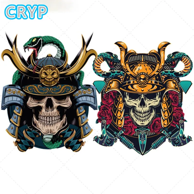 Car Sticker Cool Japan Samurai Snake Decals for Phone Laptop Guitar Suitcase Skateboard Bike Car Sunscreen Waterproof Decal
