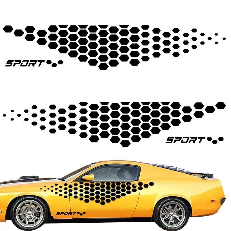 

Car Body Decals And Graphics Auto Decals Waist Line Latte Car Sticker Lattice Design Waterproof Sun Protection For Pickup Truck