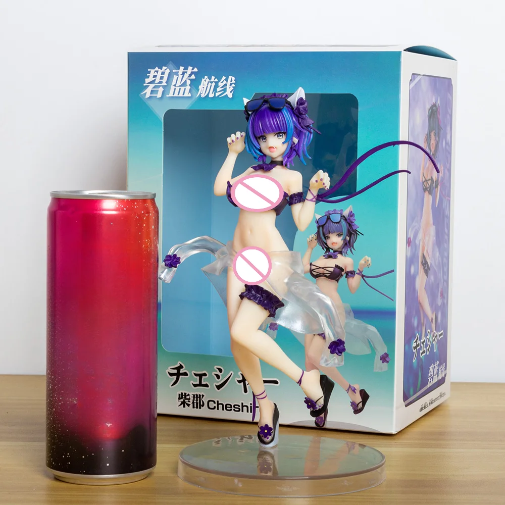 

Фигурка «Небесно-Голубой Лейн», «Чеширская Милая Горячая Девушка», детская фиджет-статуя, коллекция кукол, аниме, экшн-фигурка, подарки