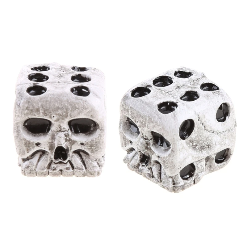 

2 шт. белый резиновый череп готическая игра игрушечный инструмент