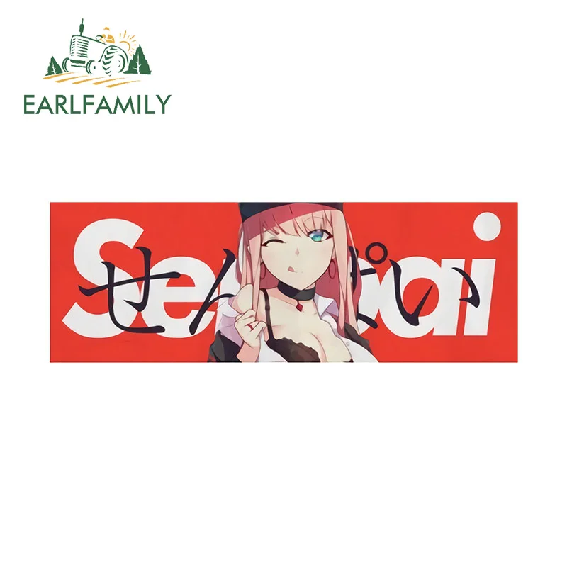 

EARLFAMILY 13 см для нулевого двойного дрифта аниме Sanpai автомобильные наклейки самодельные наклейки устойчивые к царапинам оконные графические автомобильные товары