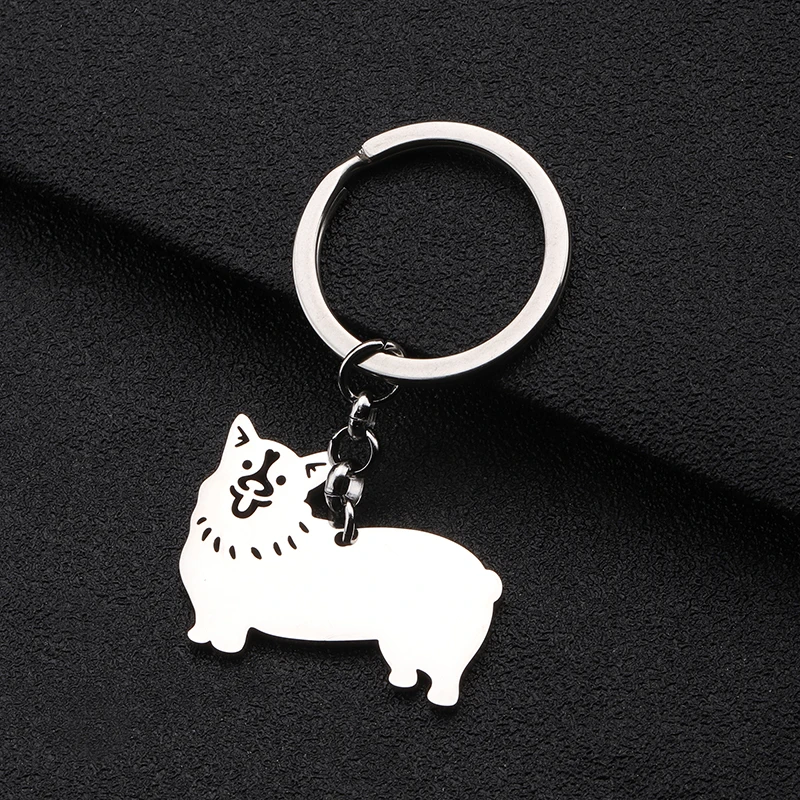 WEVENI кольцо для ключей из нержавеющей стали с посеребренным покрытием