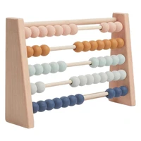 wooden abacus children early math learning toy numbers counting calculating beads montessori educational toy