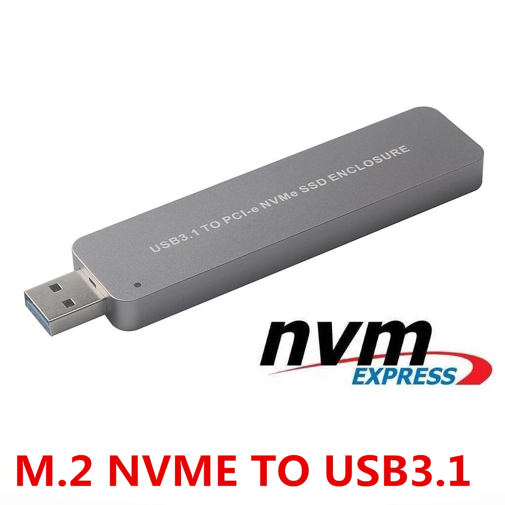 Переходник Nvme на Usb 3 1 Gen 2 M.2 Pcie Ssd карту Type-A (кабель не требуется) Твердотельный