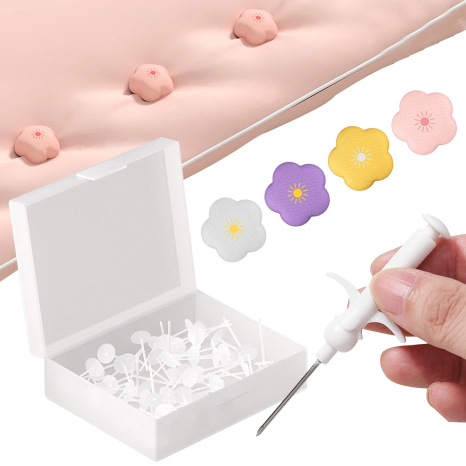 

8Pcs Flower Bed Quilt Holder Pins Reusable Traceless Comforter Blanket Grippers Non-Slip Sheet Cover Clamps with Storage Box Set