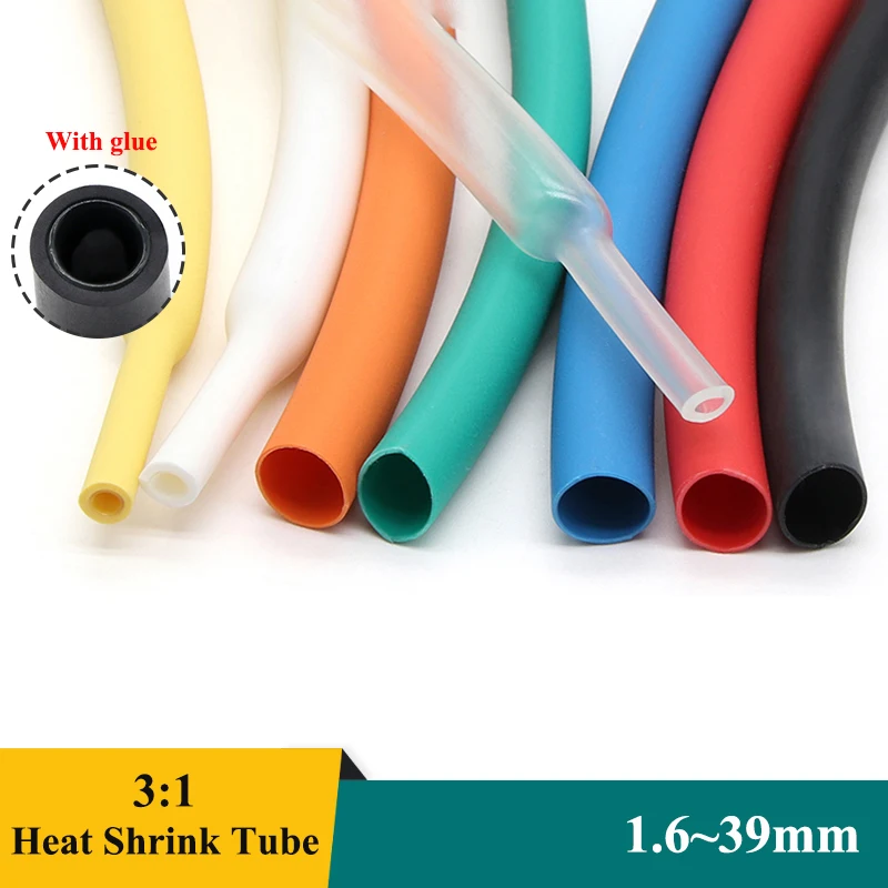 1/10 м 3:1 термоусадочная с клеем 1 6/2 4/3 2/4 8/6 4/7 9/9 5/12 7/15 4/19 1/25 4/39 мм оболочка для