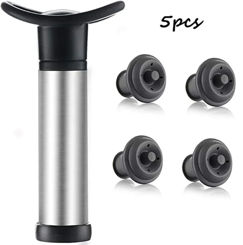 

Набор для вакуумного хранения вина с 4 пробками