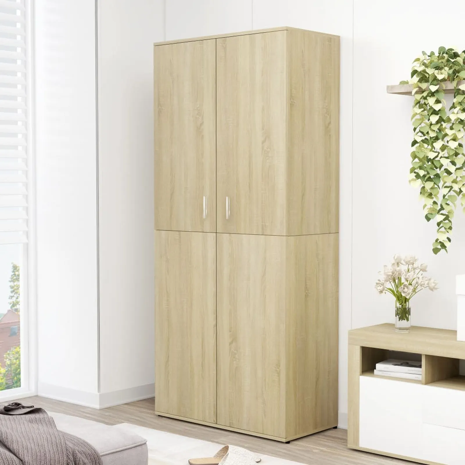 

Шкаф для обуви Sonoma Oak 31,5x15,4x70,1 дюйма, ДСП