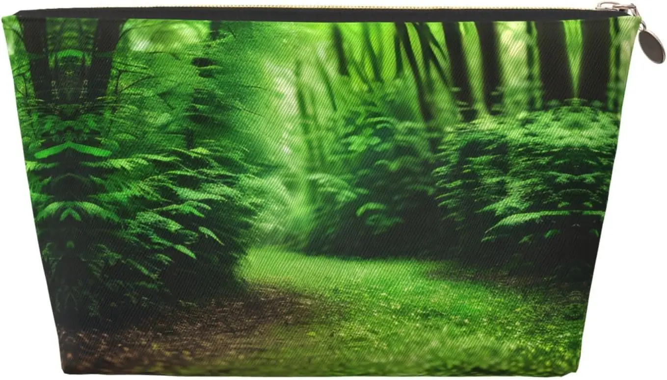 Дорожная косметичка из золотой кожи многоразовый органайзер для макияжа Green Nature