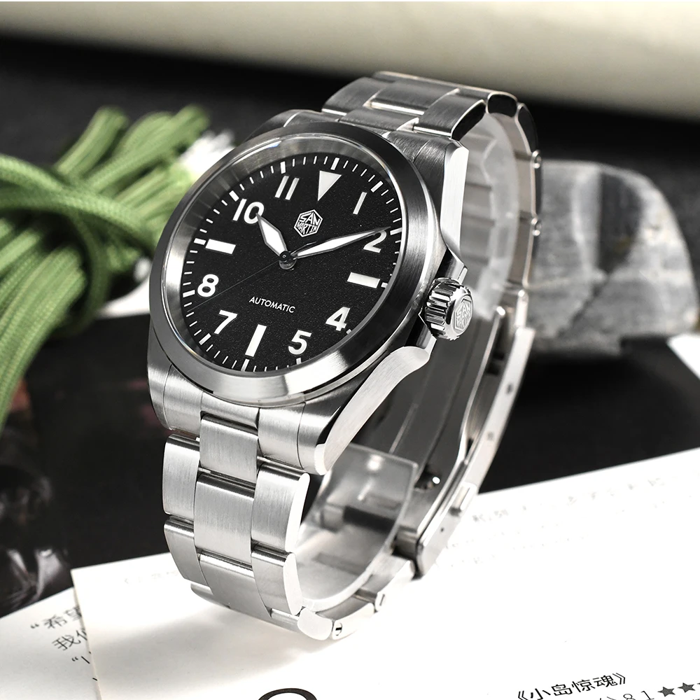 

Роскошные мужские спортивные часы San Martin 40 мм из нержавеющей стали NH35, автоматические механические наручные часы 100 м, водонепроницаемые, фотосветящиеся