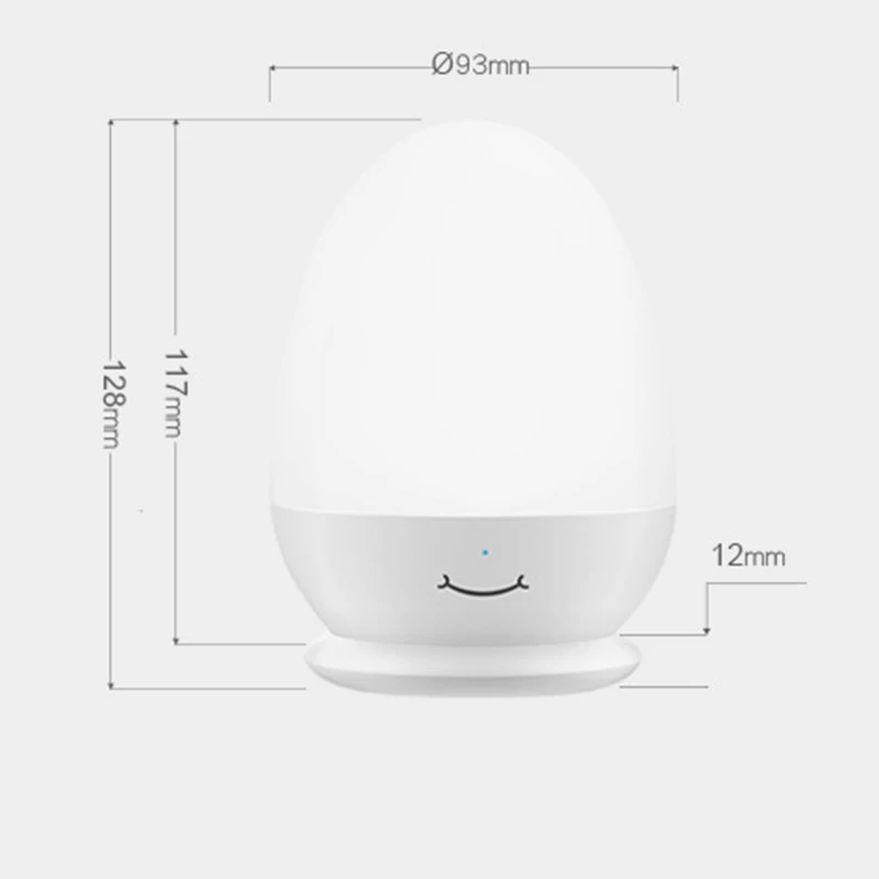 Promotion! Night Lights For Kids With Stable Charging Pad Press Control Timer Setting ABS+PC Baby Egg Lamp Breastfeeding |
