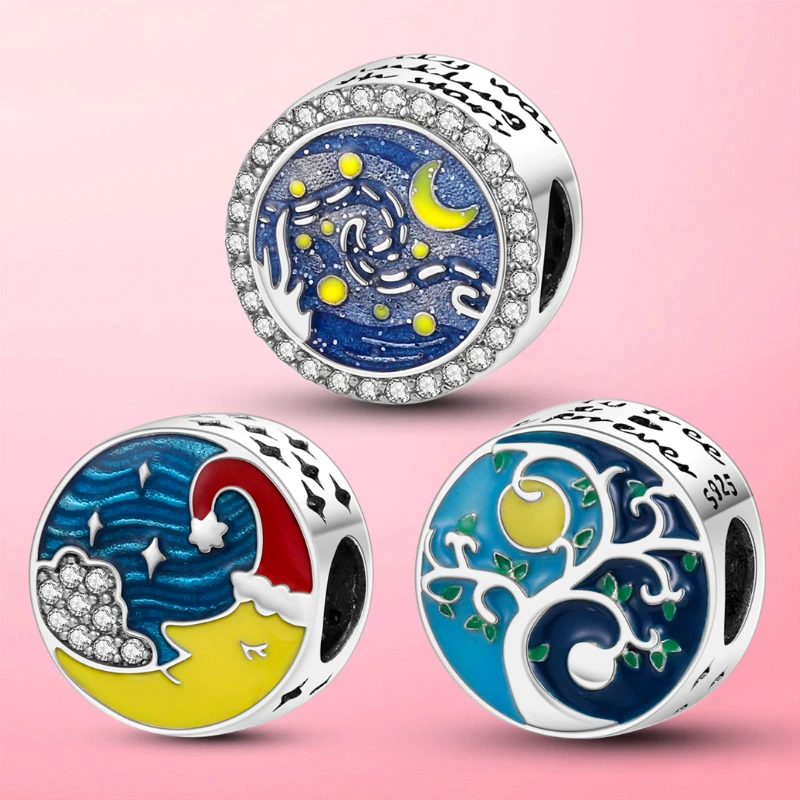 

Шарм-подвеска «Древо жизни» из серебра 925 пробы с синей эмалью