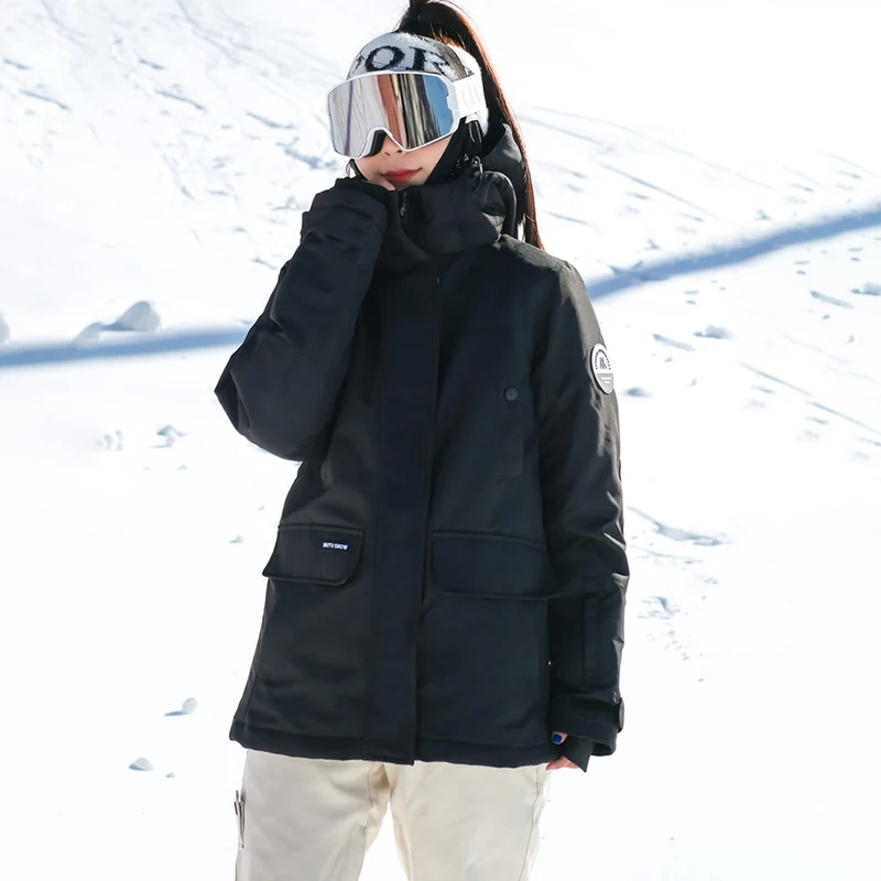 

Sport Hooded Woman Ski Sets Jacket Pants Women Snow Suit Outdoor Snowboarding Female Tracksuit Mountain Thermal Skyler Clothes